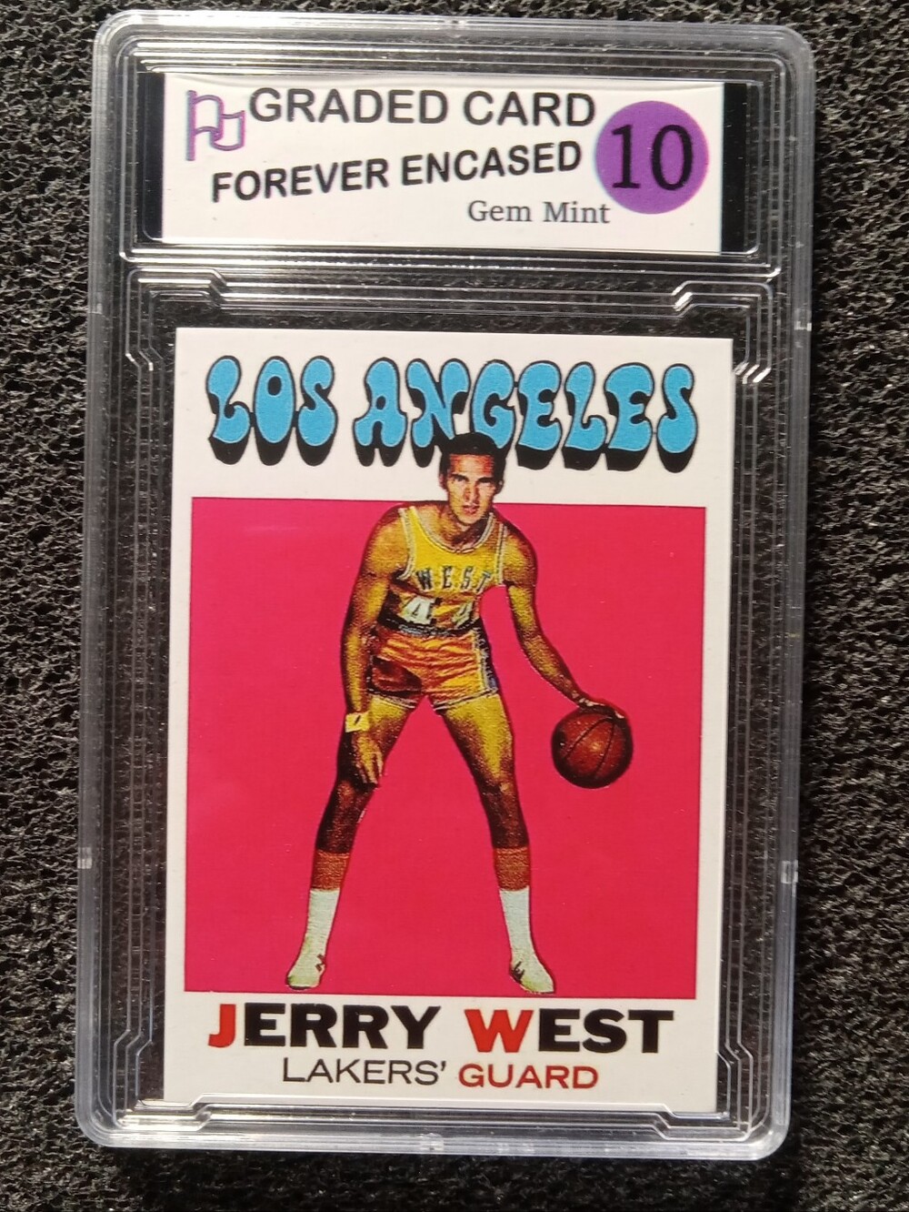 Jerry West Los Angeles Lakers HOF Basketball Catd